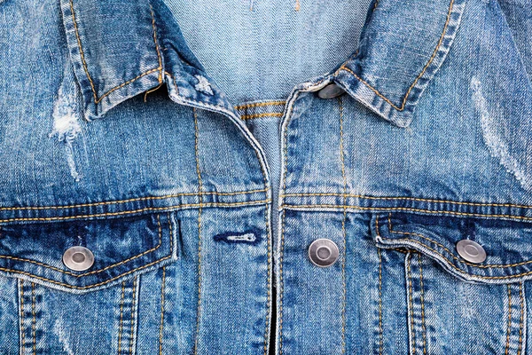 Kurtka niebieski jeans — Zdjęcie stockowe