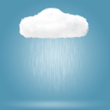 Bulut düşen yağmur damlası