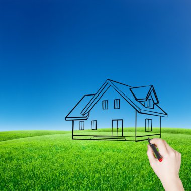 House kroki el çizmek