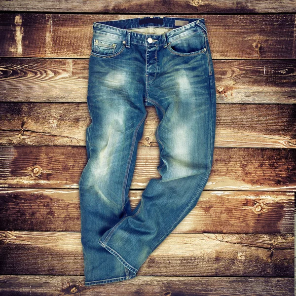 Celana jeans biru — Stok Foto