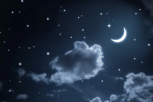 Éjszakai égbolt csillagokkal — Stock Fotó