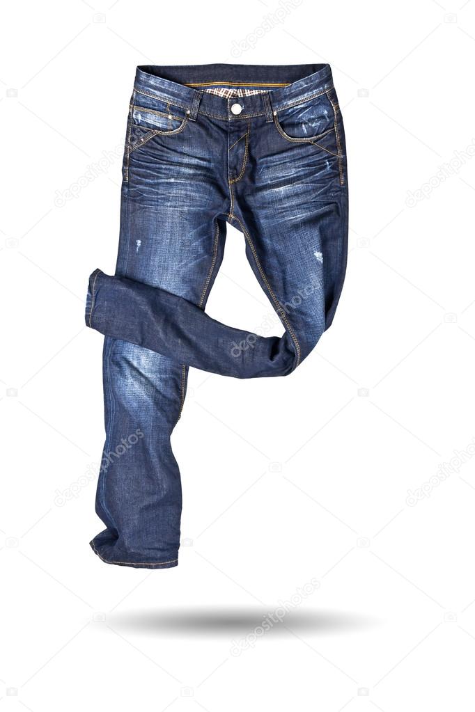 Blue jeans trousers