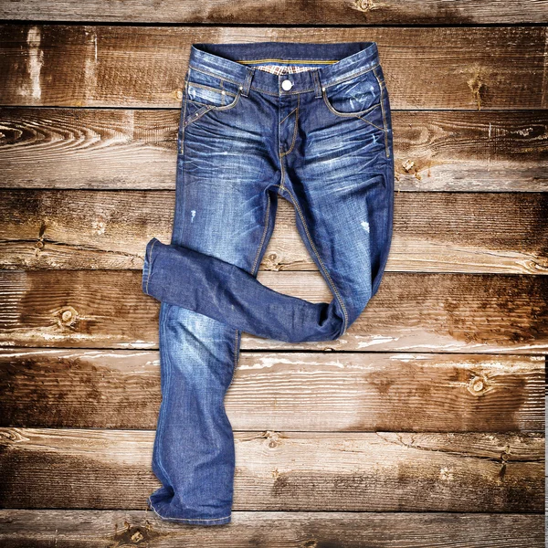 Blue jeans trouser — Stock Photo, Image