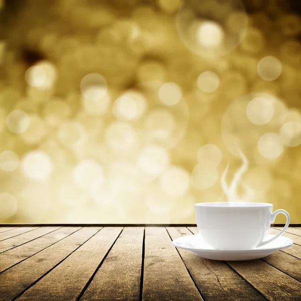 Cup with hot drink — Stock Photo, Image