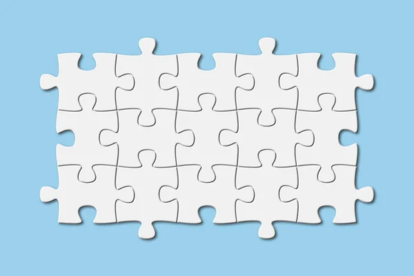 Weißer Puzzle-Hintergrund — Stockfoto
