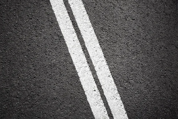 Fondo de asfalto con línea blanca — Foto de Stock