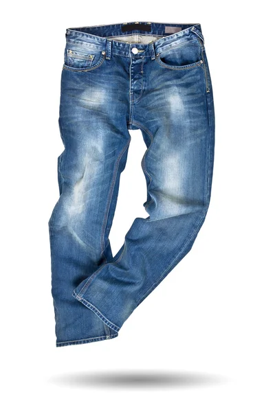 Niebieskie dżinsy spodnie — Zdjęcie stockowe