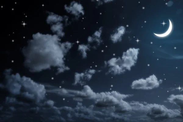 Night sky with stars — Stock Photo, Image