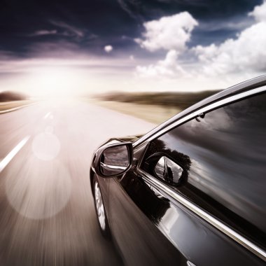 bulanık yol ve araba