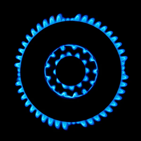 Синій газова плита — стокове фото