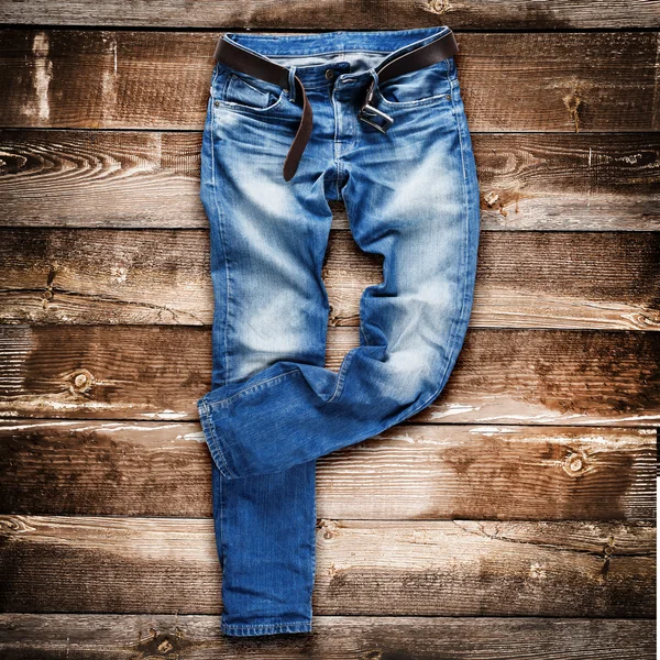 Blue jeans trouser — Stock Photo, Image