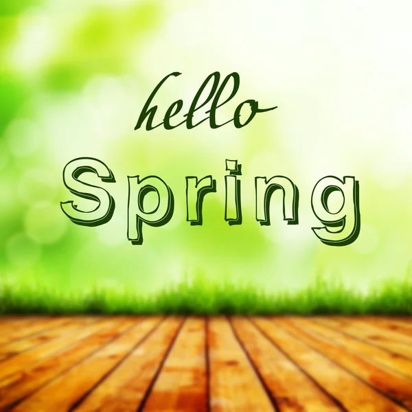 Prase Hallo lente over groene bokeh en zonlicht. — Stockfoto