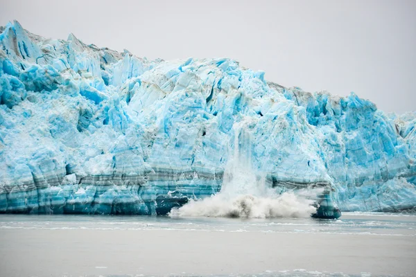 Glaciär kalva - naturfenomen Stockbild