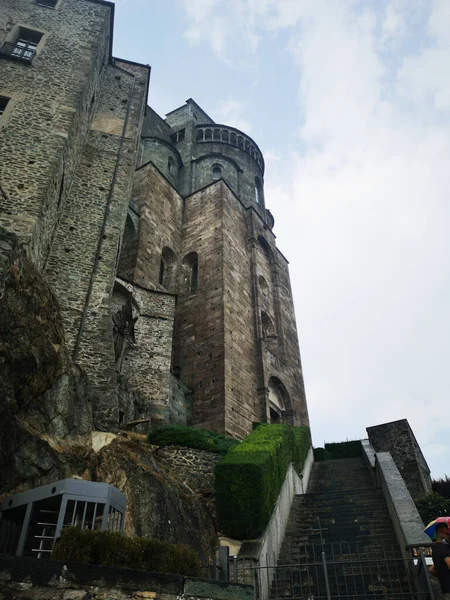 Sacra San Michele Стародавнє Абатство Півночі Італії Присвячене — стокове фото