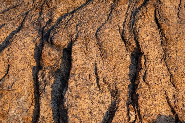 Fotografia Struktury Brązowego Kamienia Poziomo — Zdjęcie stockowe