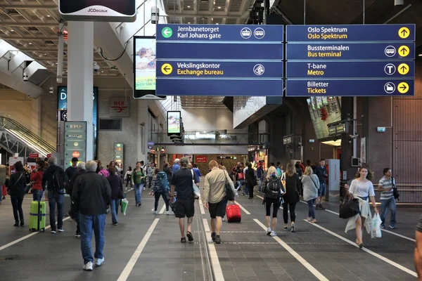 Estação de Oslo interior — Fotografia de Stock