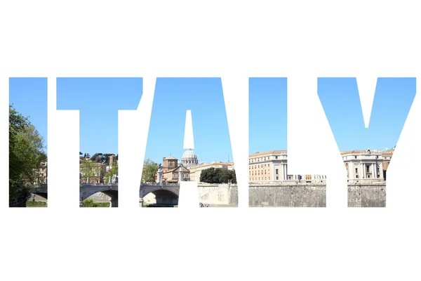 Italy - word sign — Stock Photo, Image