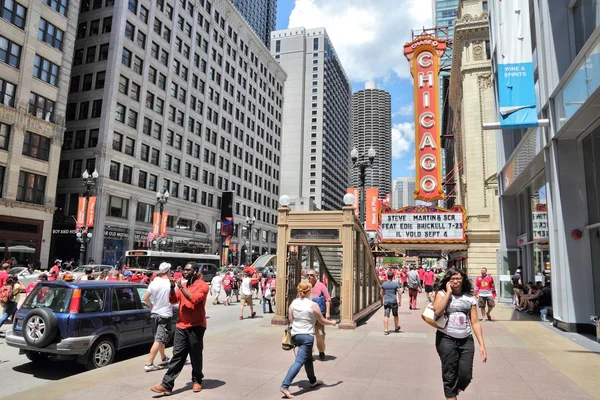 Chicago Theatre - Spojené státy americké — Stock fotografie