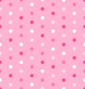 Pembe polka desen