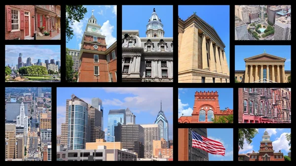 Filadelfia USA collage — Foto de Stock