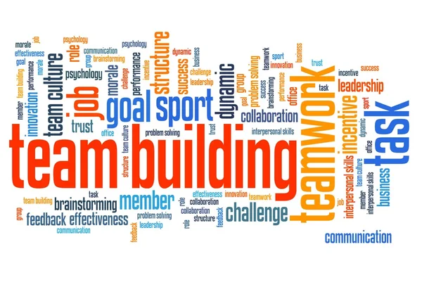 Team building word cloud — Stock Photo, Image