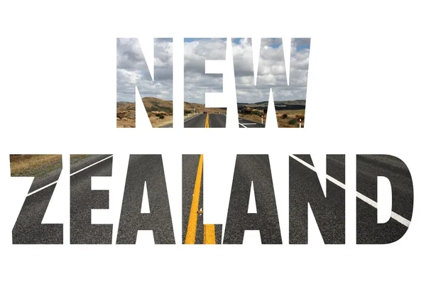 Yeni Zelanda - seyahat işareti — Stok fotoğraf
