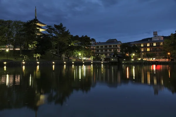 Nara, Japón - vista nocturna — Foto de Stock