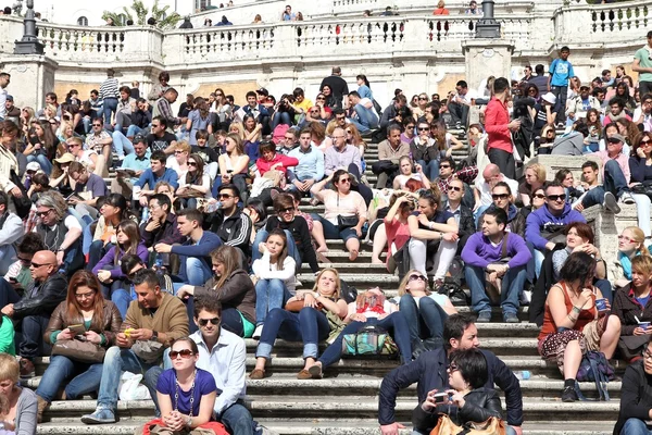 Rome tourists, Italy — Stock Photo, Image