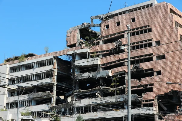 Danni alle bombe di Belgrado — Foto Stock