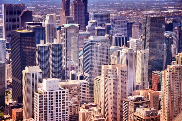 Chicago downtown skyscrapers — Stock Photo, Image