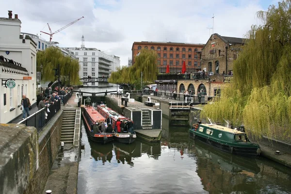 Camden canals - London — Stock Photo, Image