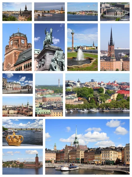 Stockholm - travel collage — Stock Photo, Image