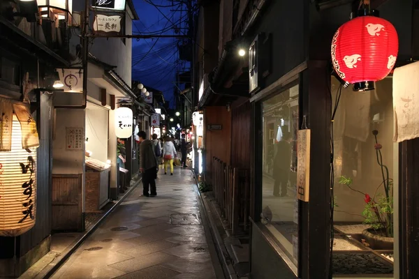 Kyoto Nacht Straße — Stockfoto