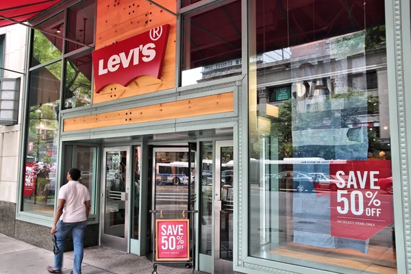 Levis fashion store — Stock Photo, Image