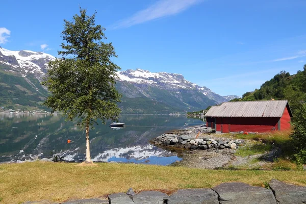 Norsko fjord krajina — Stock fotografie