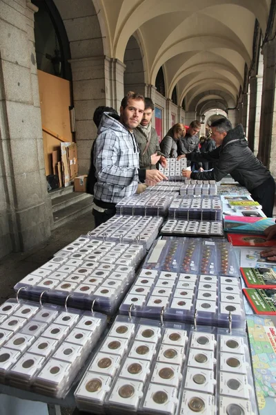 Madrid antika pazarı — Stok fotoğraf