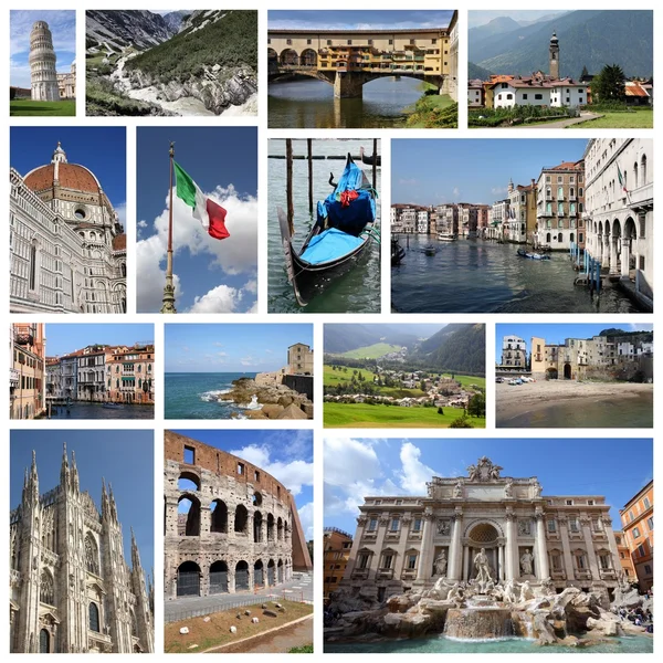 Italien collage-Travel Collection — Stockfoto