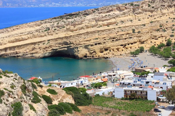 Matala, Kreta - Grecka wyspa — Zdjęcie stockowe