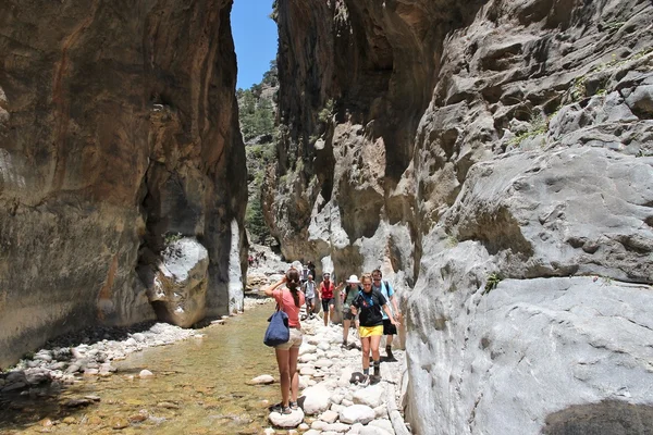 Caminhadas em Creta - Ilha grega — Fotografia de Stock