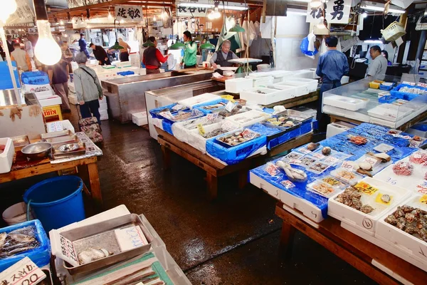 Mercado de pescado Tsukiji — Foto de Stock