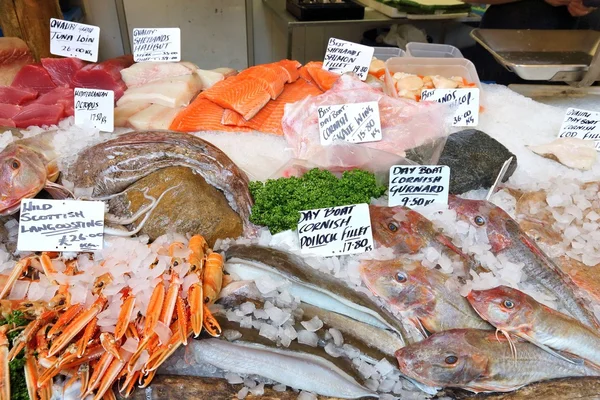 Seafood market, UK