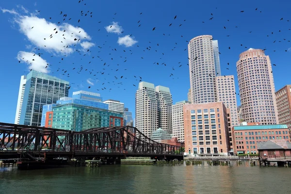 Boston manzarası, Amerika Birleşik Devletleri — Stok fotoğraf