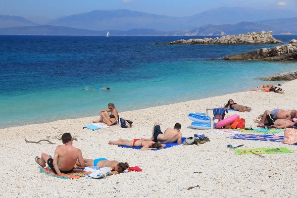 Corfú vacaciones, isla griega — Foto de Stock