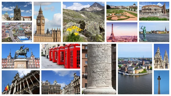 Europe collage photos — Stock Photo, Image