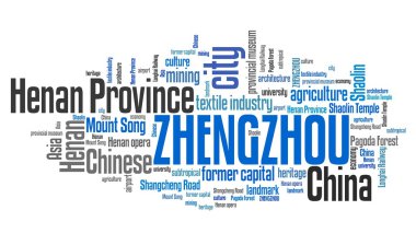 Zhengzhou, Çin - kelime bulutu
