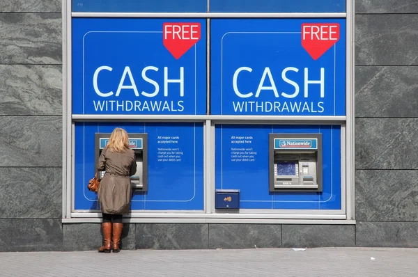 Nationwide ATM UK — Stock Photo, Image