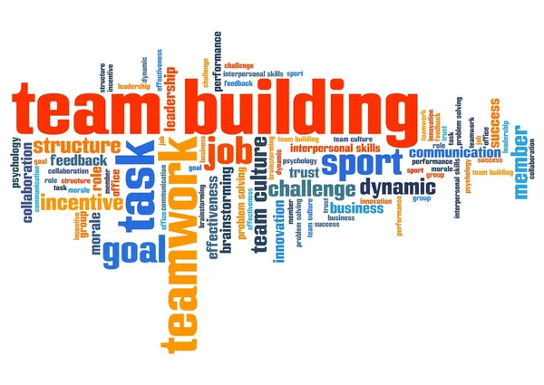 Team building - word cloud — Stock Photo, Image
