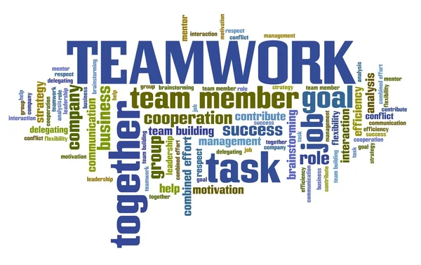 Team work - word cloud — Stock Photo, Image