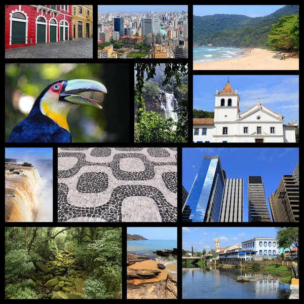 Brazil - travel collage — Stock Photo, Image