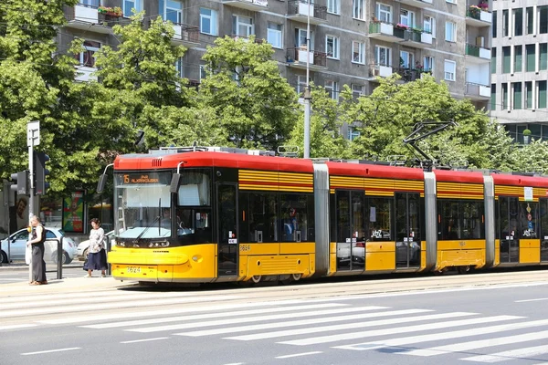 Transportu publicznego w Warszawie — Zdjęcie stockowe